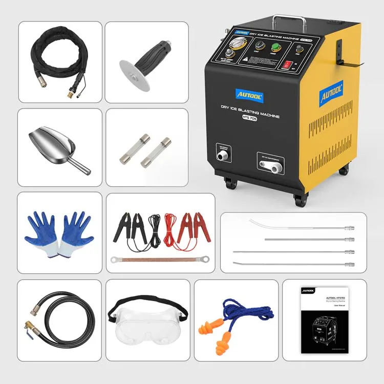 Wholesale AUTOOL HTS705 110V 220V Auto Car Dry Ice Blasting Cleaning Machine Blaster Carbon Cleaner