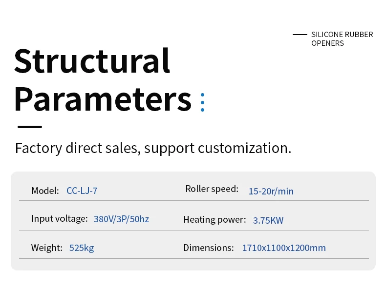 Rubber Milling Machine 380V/3P/50HZ with 15-20r/min Speed and 1-10mm Roller Distance for Efficient Rubber Refining