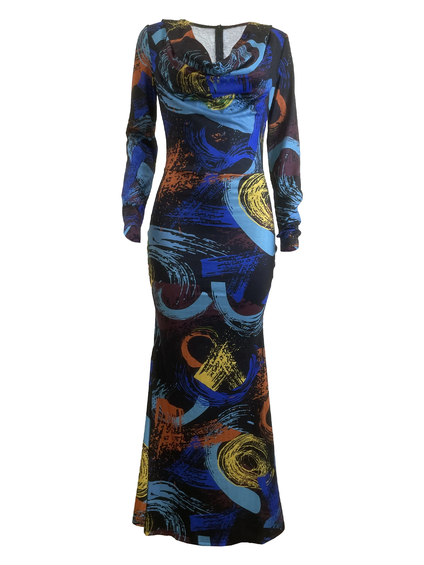 knee length dresses for ladies Ombre Mesh Dress – OKSWEAR main image 0