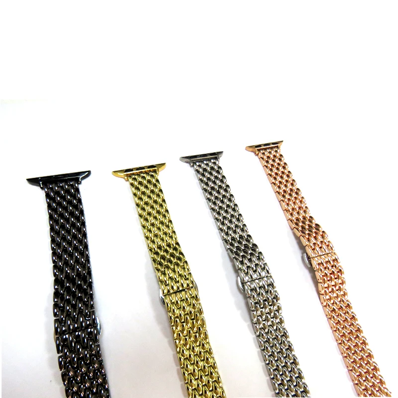 Luxury diamond stainless steel replacement strap, suitable for Apple Watch 38/40/42/44mm series diamond strap
