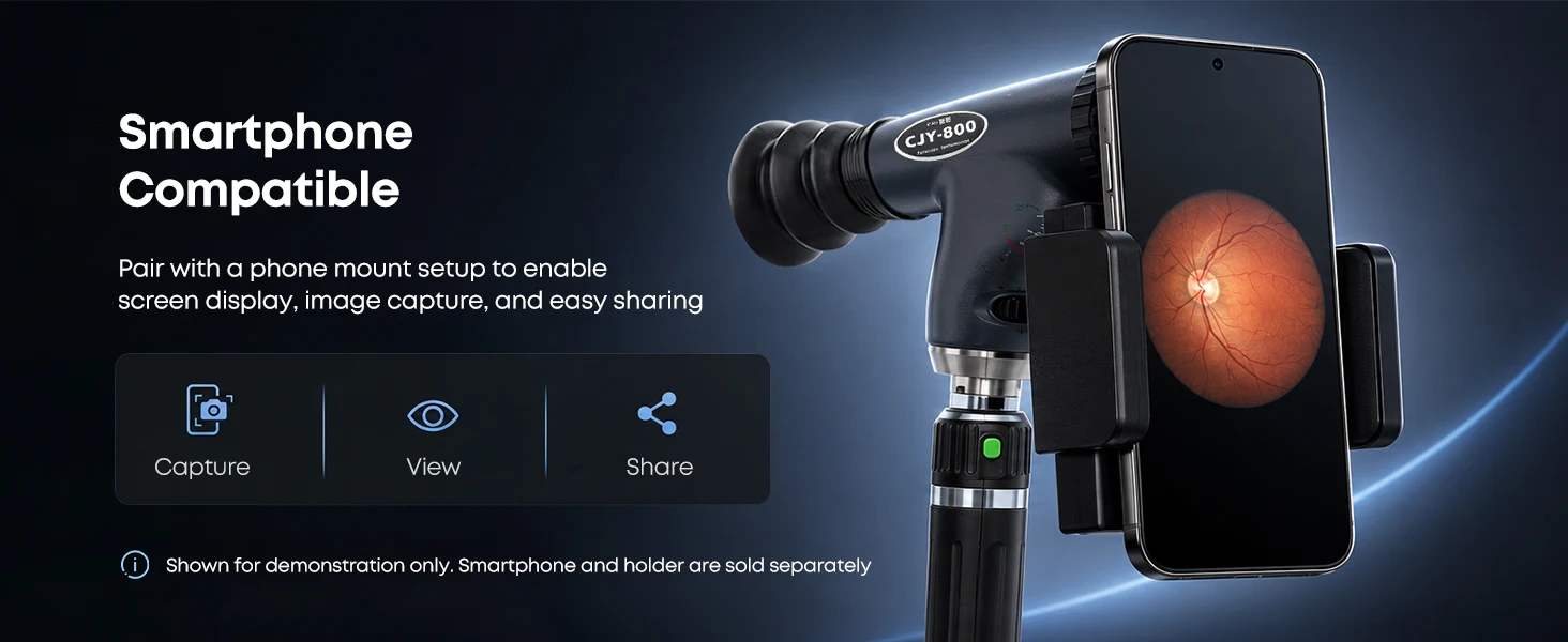 NJC‑800 Streak Retinoscope Ophthalmoscope Set LED Bulb Optometry Ophthalmic Examination Equipment