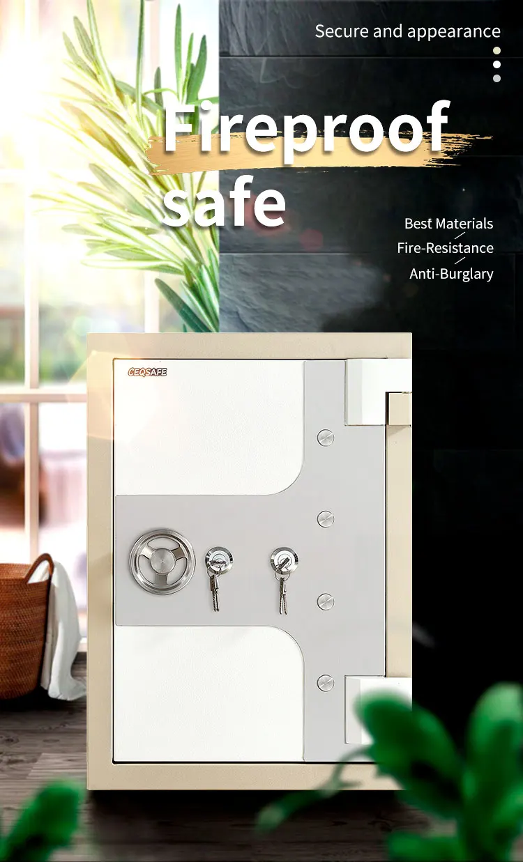 CEQSAFE Home Office Fire Box 2 Key Locks Cabinet Document Fireproof Safe supplier