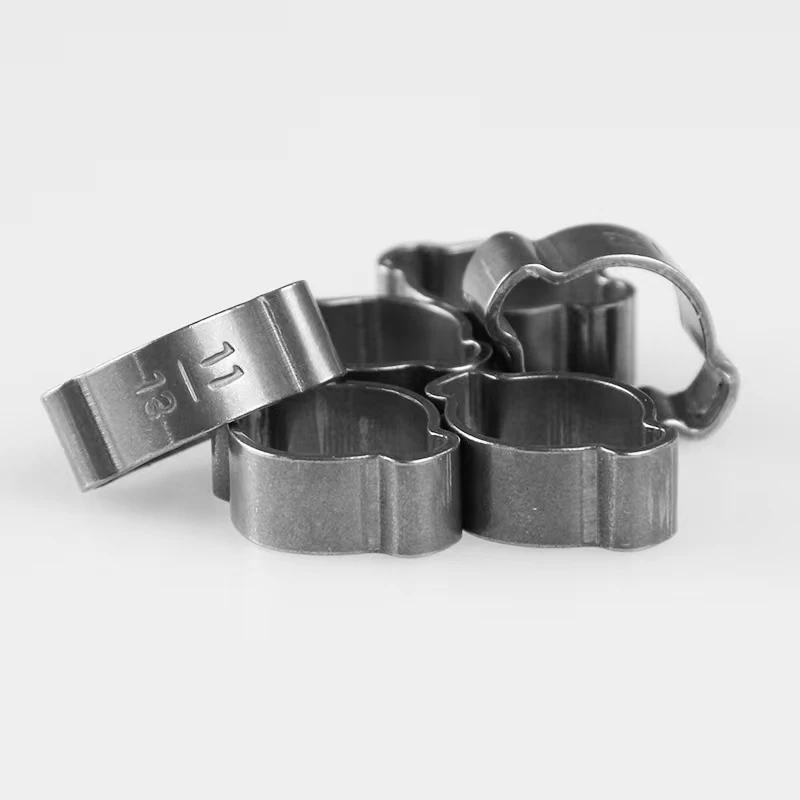 Оцинкованная сталь/нержавеющая сталь, двойной металлический зажим для труб, двойной зажим для шланга, двойной зажим для ушей