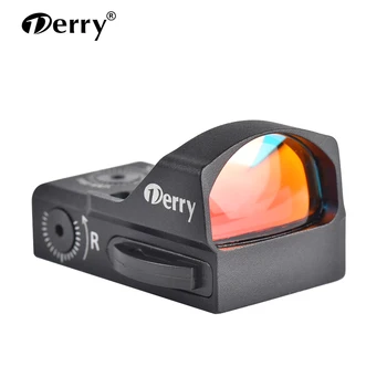Derry Optical Sight DE1322 Side Battery Compartment 4MOA Reflex Red Dot Sight for Double Barrel Hunting Gun