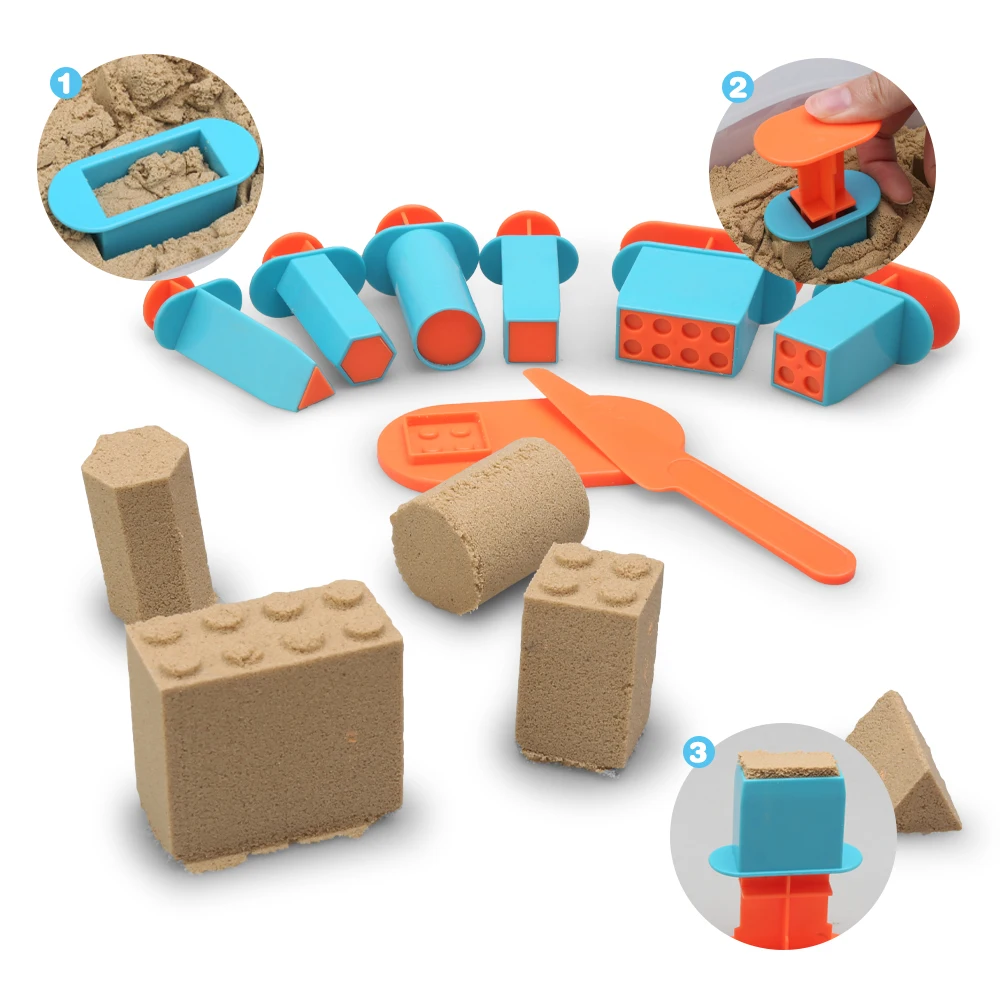 Детский моделирующий песок набор игрушек с формочками детский «сделай сам» умный развивающий для