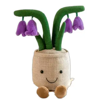Wholesale Potted Plush Plants/Flower Plush Toys/Mushroom Dragon beard tree Potted Plants Soft Plushies