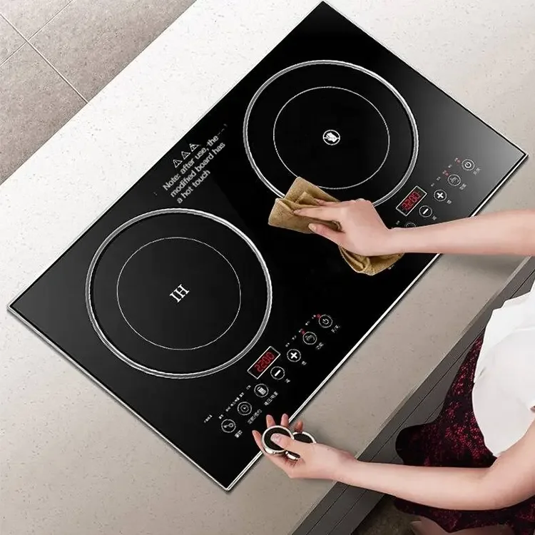 Hot Sale 2 Burners Electric Stove Induction Cooker 110V/220V Kitchen Restaurant Tabletop aperçu 4