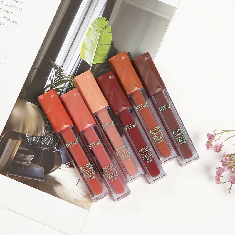 
 Набор блесков для губ 12 цветов, жидкая матовая губная помада Huda, поставщики антипригарных блесков для губ в коробке, набор помад с частным ярлыком  