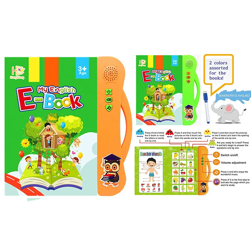 Классический Интеллектуальный ноутбук для детей раннее время Монтессори Обучающие игрушки пластиковый Английский алфавит обучающая компьютерная игрушка