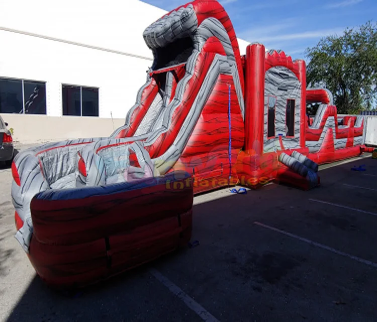 Гигантская Карнавальная игровая площадка, горка, батут, бассейн, конструкция, надувной домик для прыжков, надувная препятствия