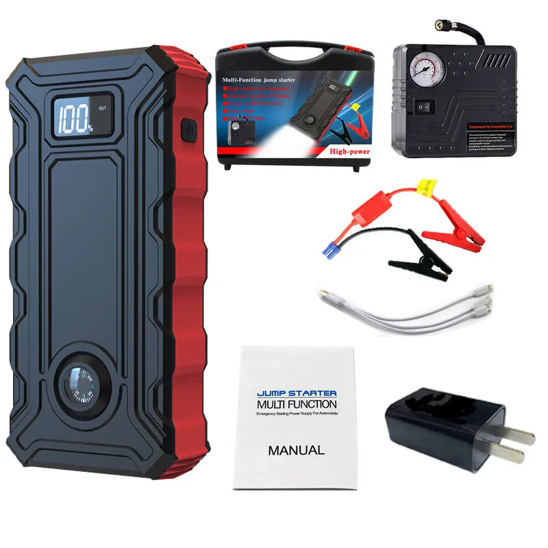 Car High Power Jump Starter 12v 25000mah 1000a Peak Current Car For 5