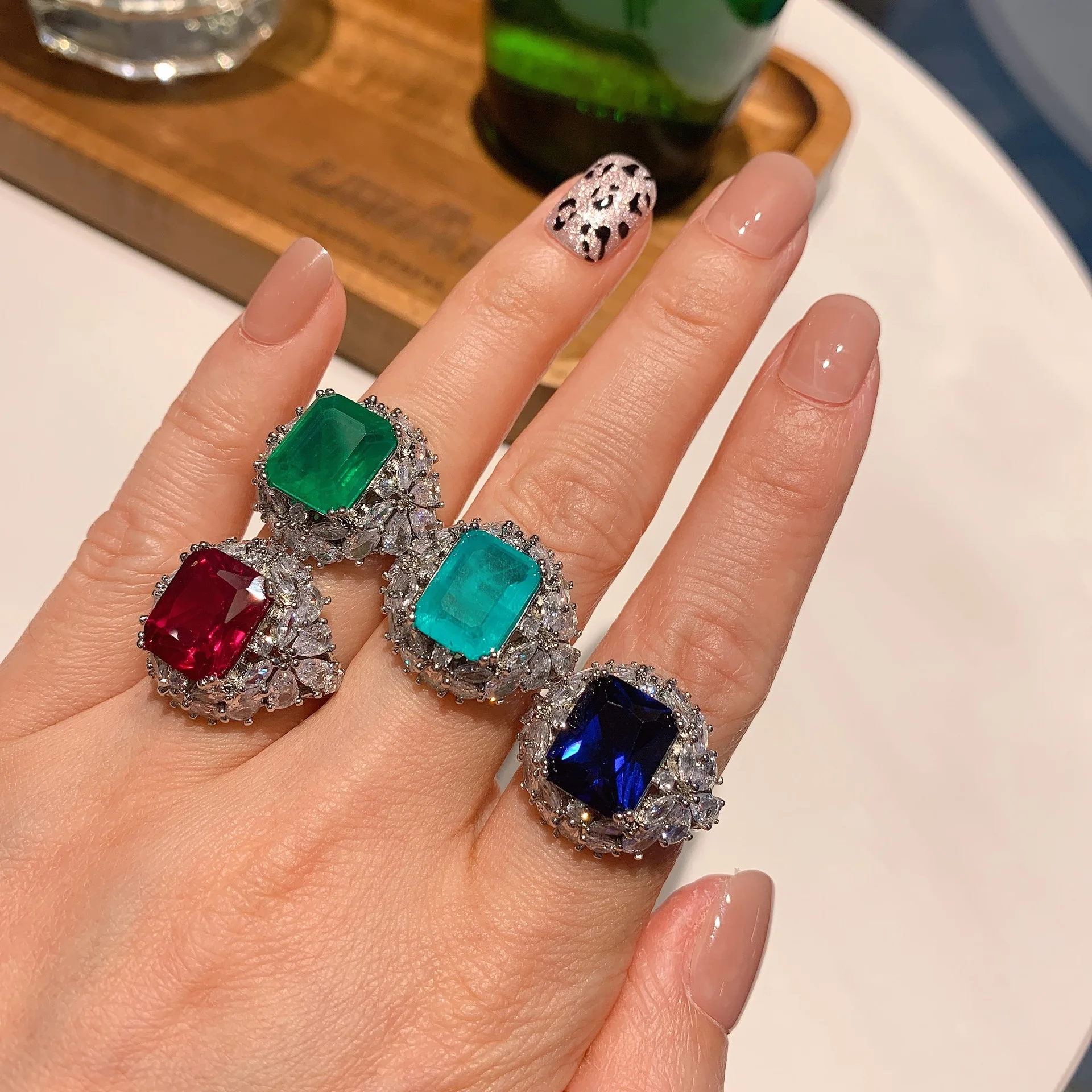 Sapphire and store ruby rings