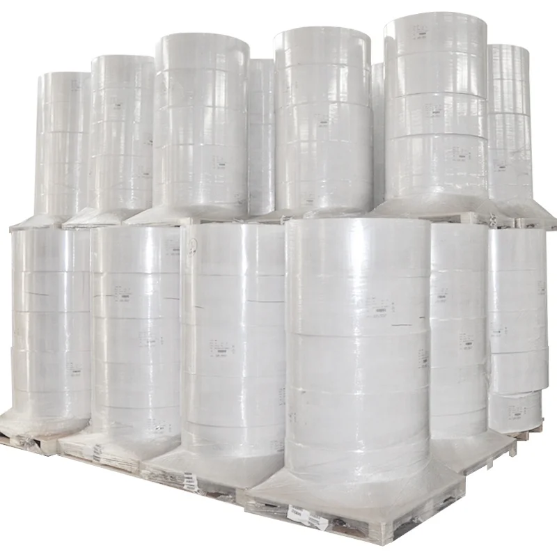 Customizable Strong Adhesive PE Label Material Factory-Supplied Clear White Hot Melt Acrylic for Packaging Labels