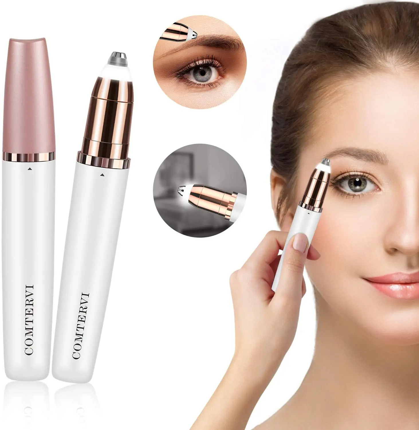 mini portable trending womens painless hair trimmer eyebrow