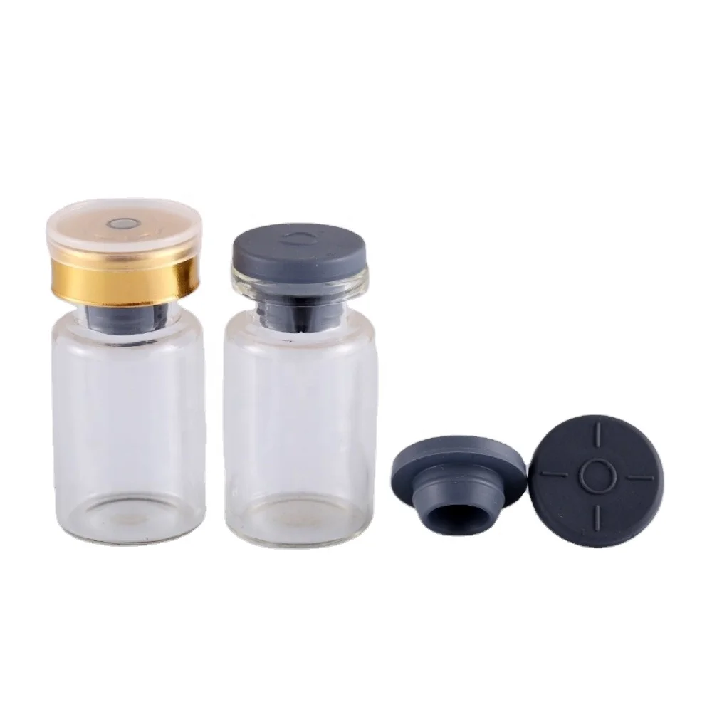 Tubular Bottle 3m Bottle Clear Amber Injection Bottle Vial With Rubber Stopper Alu Cap