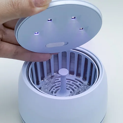 Dental Mini Ultrasound Cleaner Machine 45000hz High Frequency Vibration