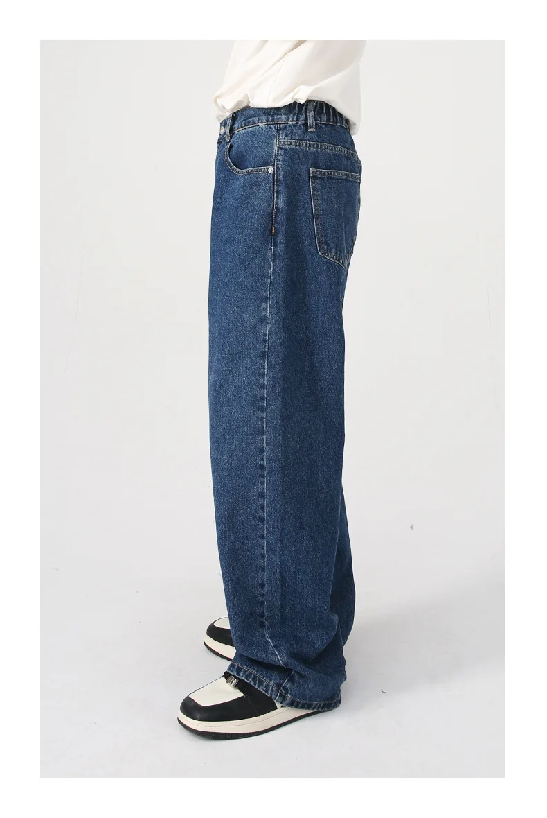 Custom Baggy Loose Vintage Casual Straight Custom Denim Pants Fabric Male Denim Jeans Man Men's Jeans Men