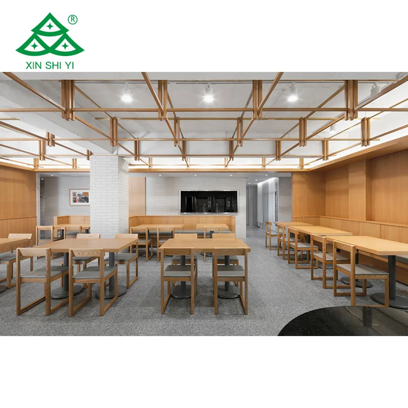 Simple and Economical Design Restaurant /KFC/buffet /student Canteen Furniture Tables Chairs Customization