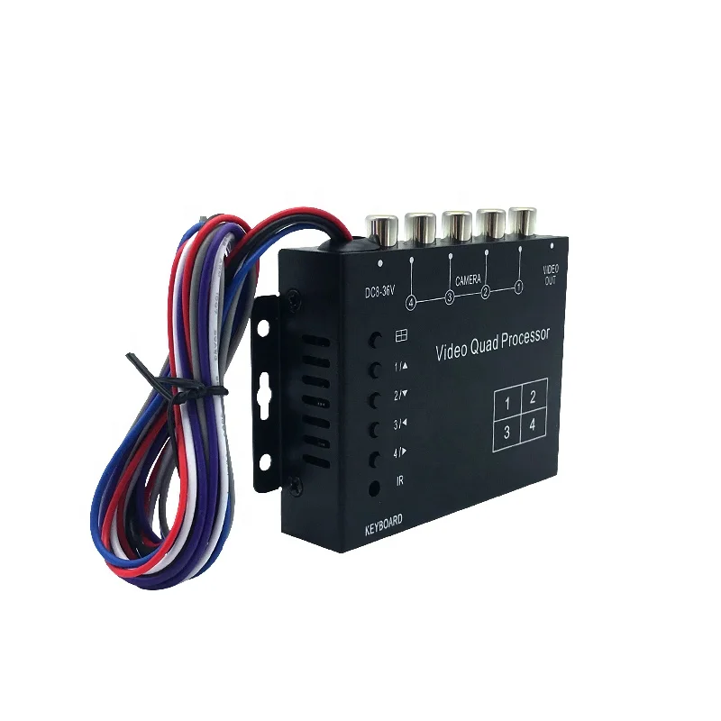 Szsuntex видео в режиме реального времени Сплит 4 канала Цвет четырехъядерный процессор для Автомобильная Аптечка мультиплексор