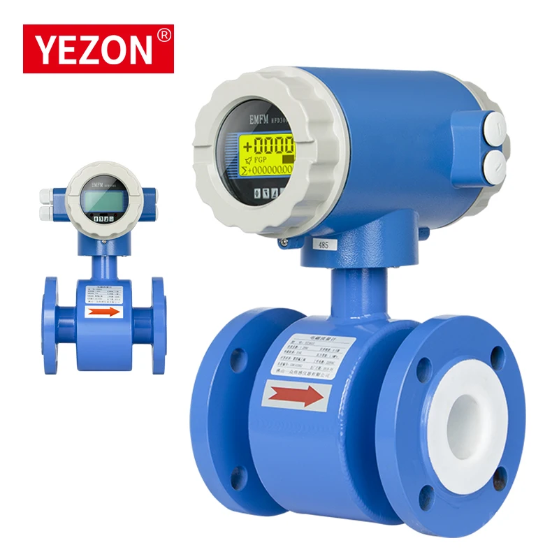PL111 Diesel Brook Electromagnetic Flow Meter PTFE Integrative RS485 Display OEM Customized for Water Application Oil Gas