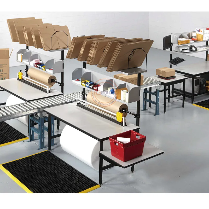 Package Workbench Industrial Packing Table Package Table With Ball ...