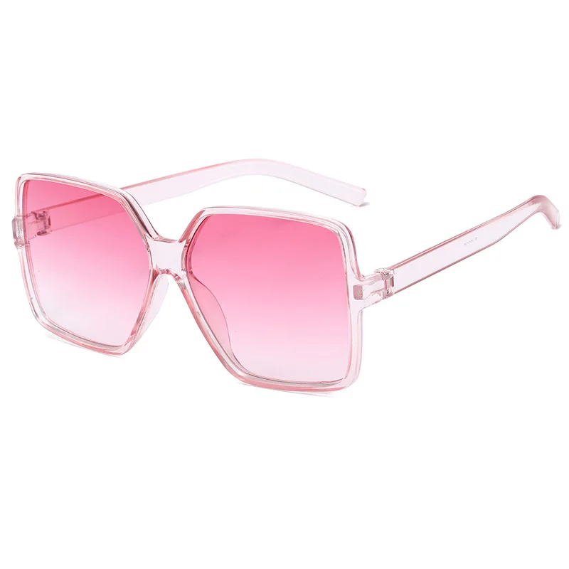 Xinhuaya [Brand Factory PRICE!]New Women Men Square Frame Rice Nail Sun Glasses Literary Fresh Flat Sunglasses, Women's, Size: One size, Pink