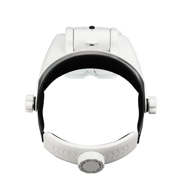 mg82000mc 3 led light helmet magnifier