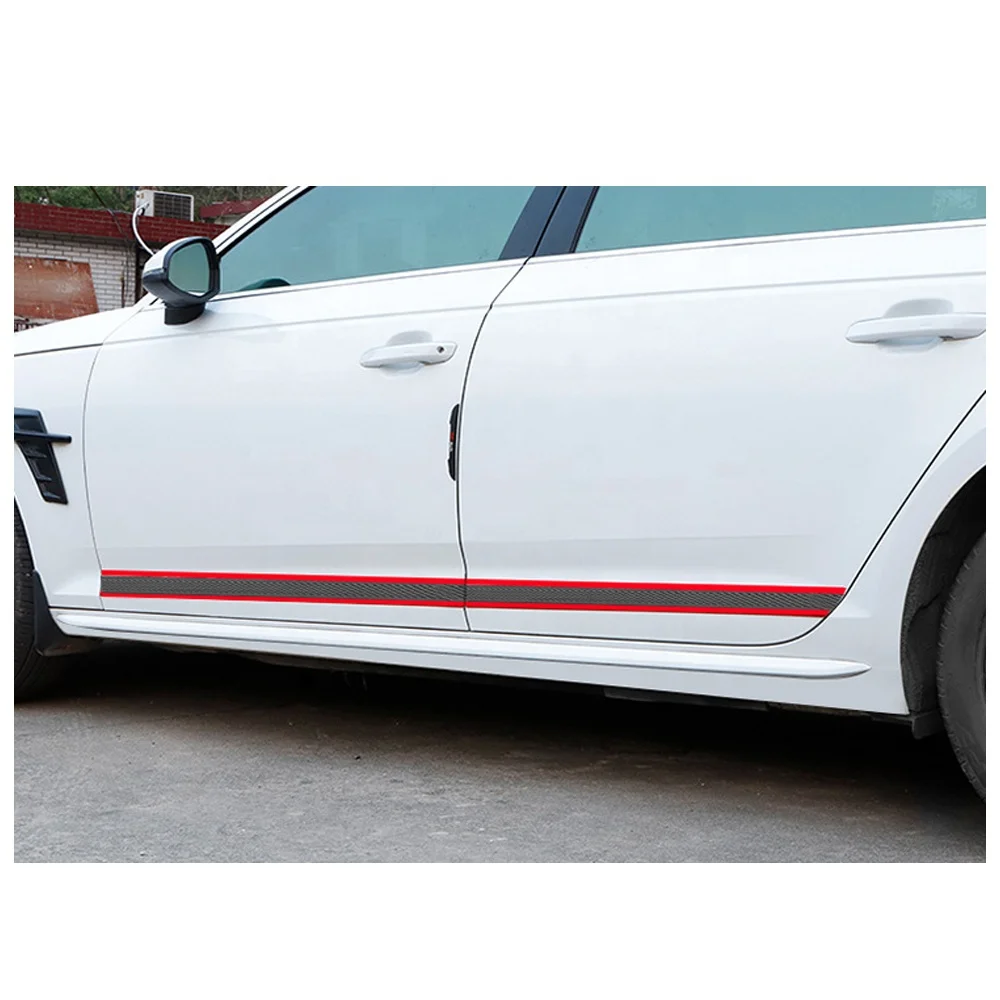 Car Accessories Carbon Fiber Car Rubber Edge Guard Strip Door Sill Protector Edge Trim