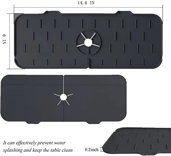 Силиконовый чехол для смесителя в ванную комнату коврик кухонного воды капельный уловитель сливная Накладка раковины смеситель домашнего