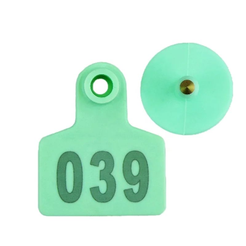 100pcs Ear Tags Plastic Livestock Numbered Pig Tags Cattle Tags for Marking 