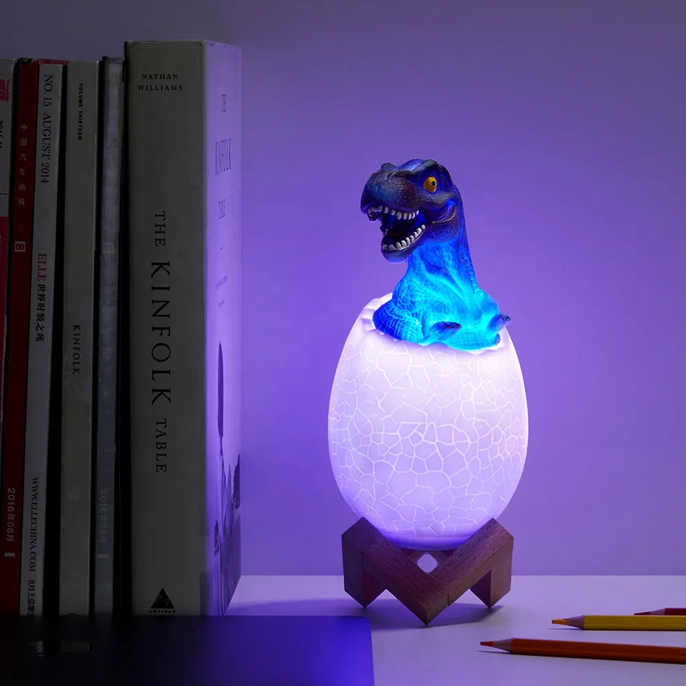 Dinosaur Night Light for Kids Dinosaur Toys Touch Control Dynamic Colors 