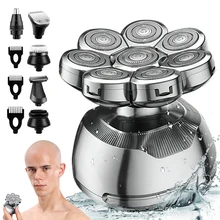 Lanumi LK-8810 Cordless Rechargeable Head Shavers Washable Shaver For Men Stainless Steel electric Shaver