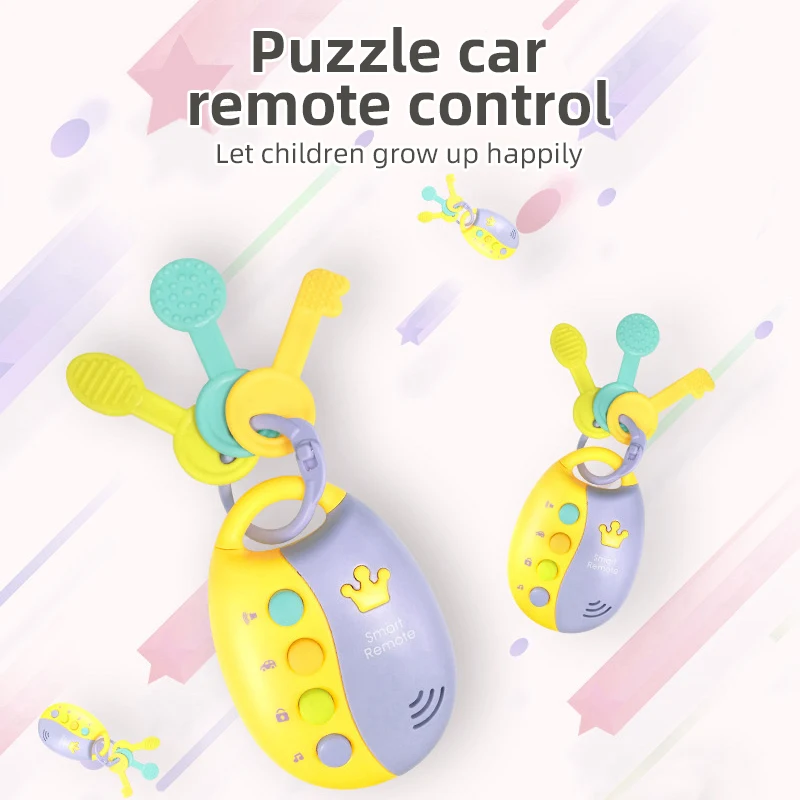 Musical Smart Remote Control Car Key Play Set Baby Teething Things With  Lights Music Sounds for Toddler Kids Toys