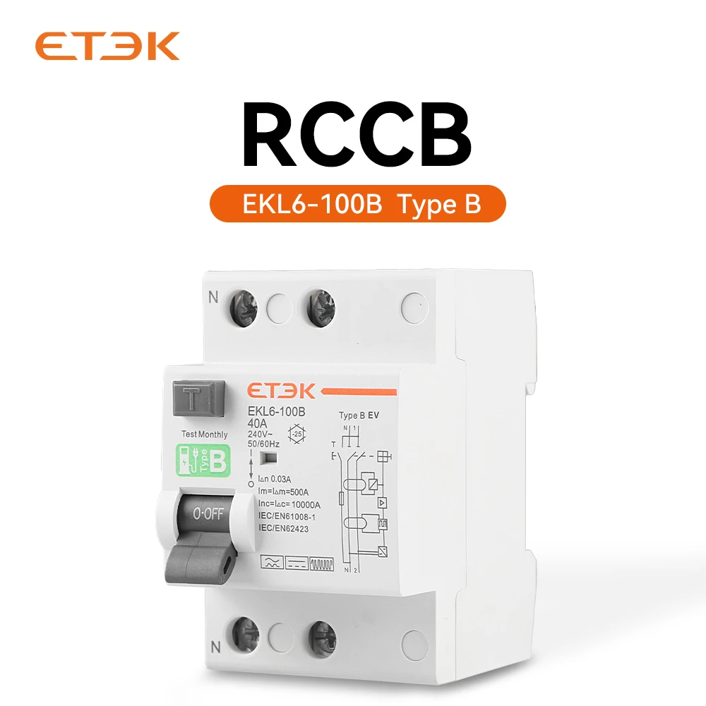 Ekl6-100b Rcd 230 В - Buy Rccb Type B, rcd For Ev Charger, type B Elcb  Product on Alibaba.com