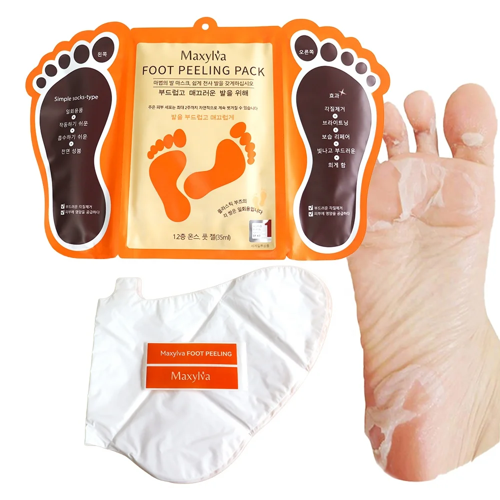Custom Private Label Exfoliating Korean Type Foot Peeling Mask for Foot Care