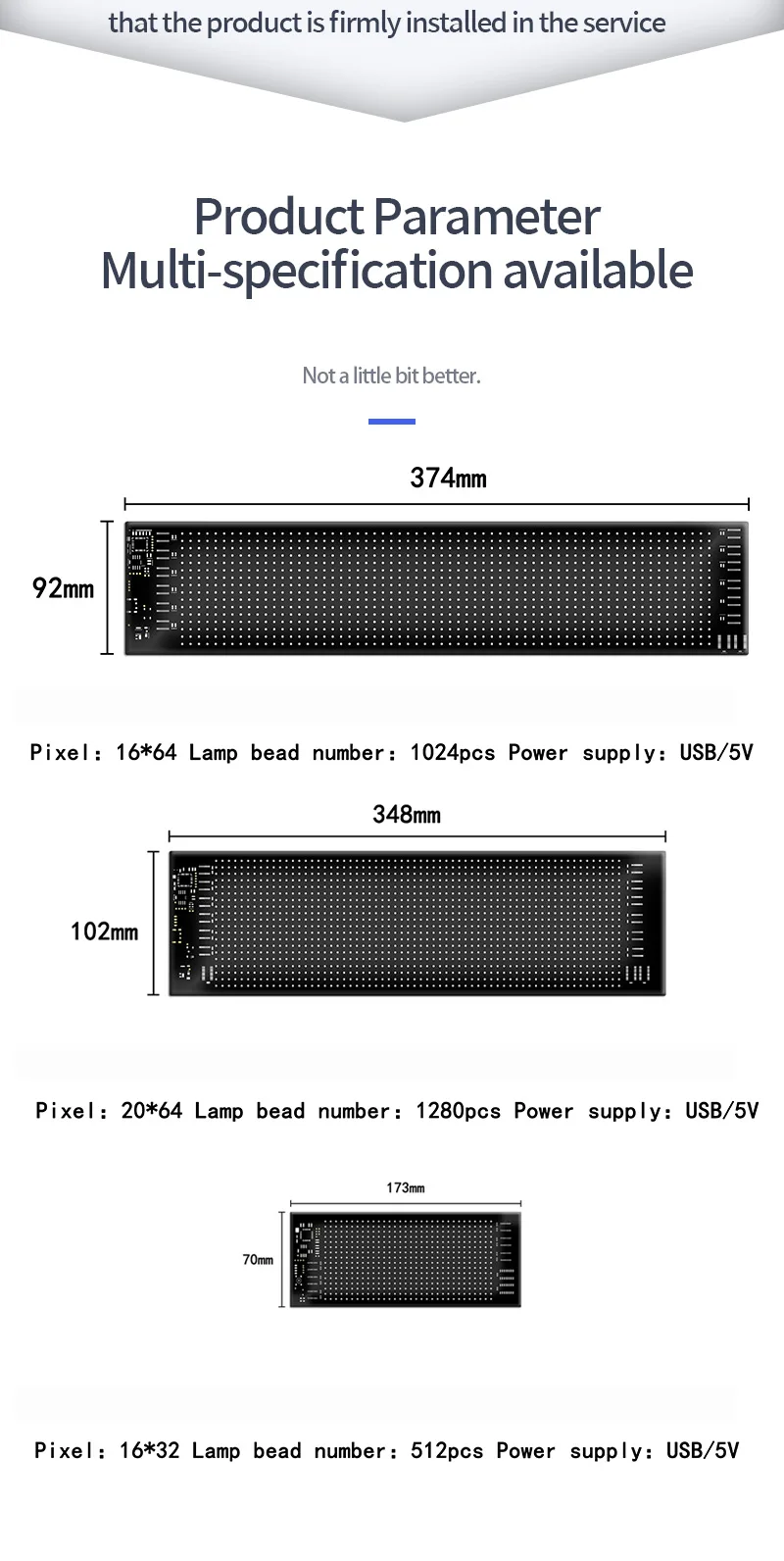 Hot Sale Flexible Car Window LED Digital Display Screen Multi-function Programmable Advertising Decorative Board Matrix Panel