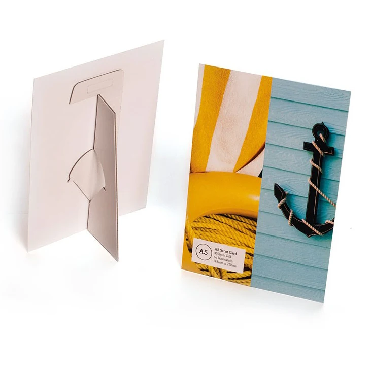 Custom Foam Core Counter Card Strut Cards Tabletop Easel Signs with Holder