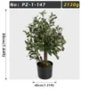 Short Artificial Olive Tree 50cm Mini Potted Faux Olive Plant