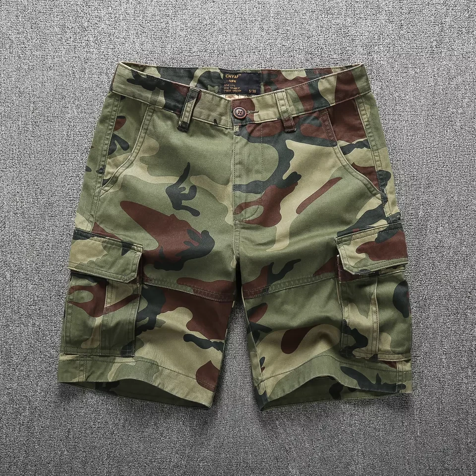 Uued saabumise kvaliteetsed vabaaja mood Bermuda kamuflaažpüksid, meeste kamuflaažpüksid, Streetwear püksid, 230_voghion.com