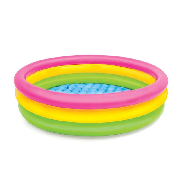 Custom Portable Mini Outdoor Collapsible Inflatable Plastic Swimming Pool for Children for Home Use With Pool Pumps Included
