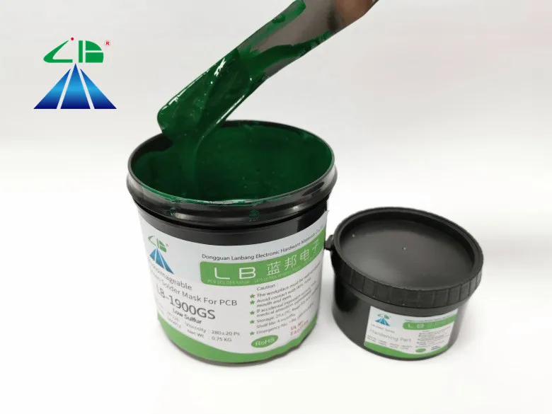 Green PCB Solder Resist Soldermask Ink Photoimageable Solder Mask