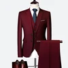 3 pieces wine red