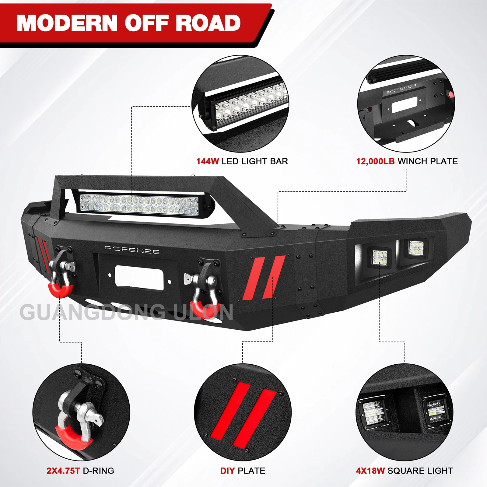 Factory Price Body Kit Wholesale For Dodge Ram 2500 3500 Steel Front ...