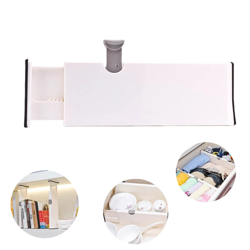 Upgraded Wardrobe Closet Organizer Adjustable Expandable Plastic Drawer Dividers for Underwear Dresser File Dinnerware Cabinet