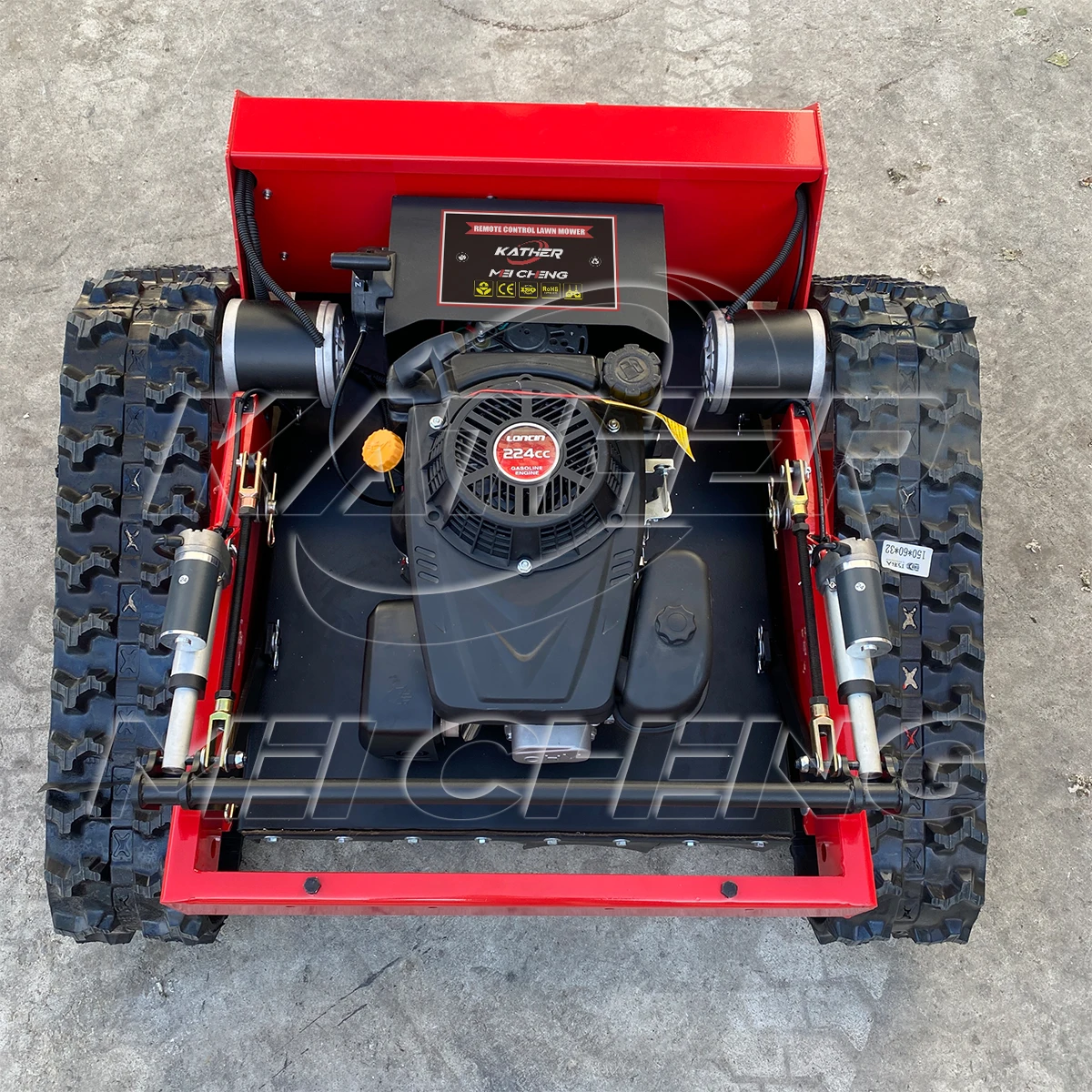 Self-Propelled Robotic Lawn Mower Four Drive Remote Control Crawler Lawn Mowers Farmgarden Orchard Grass Breaker Grass Cutter