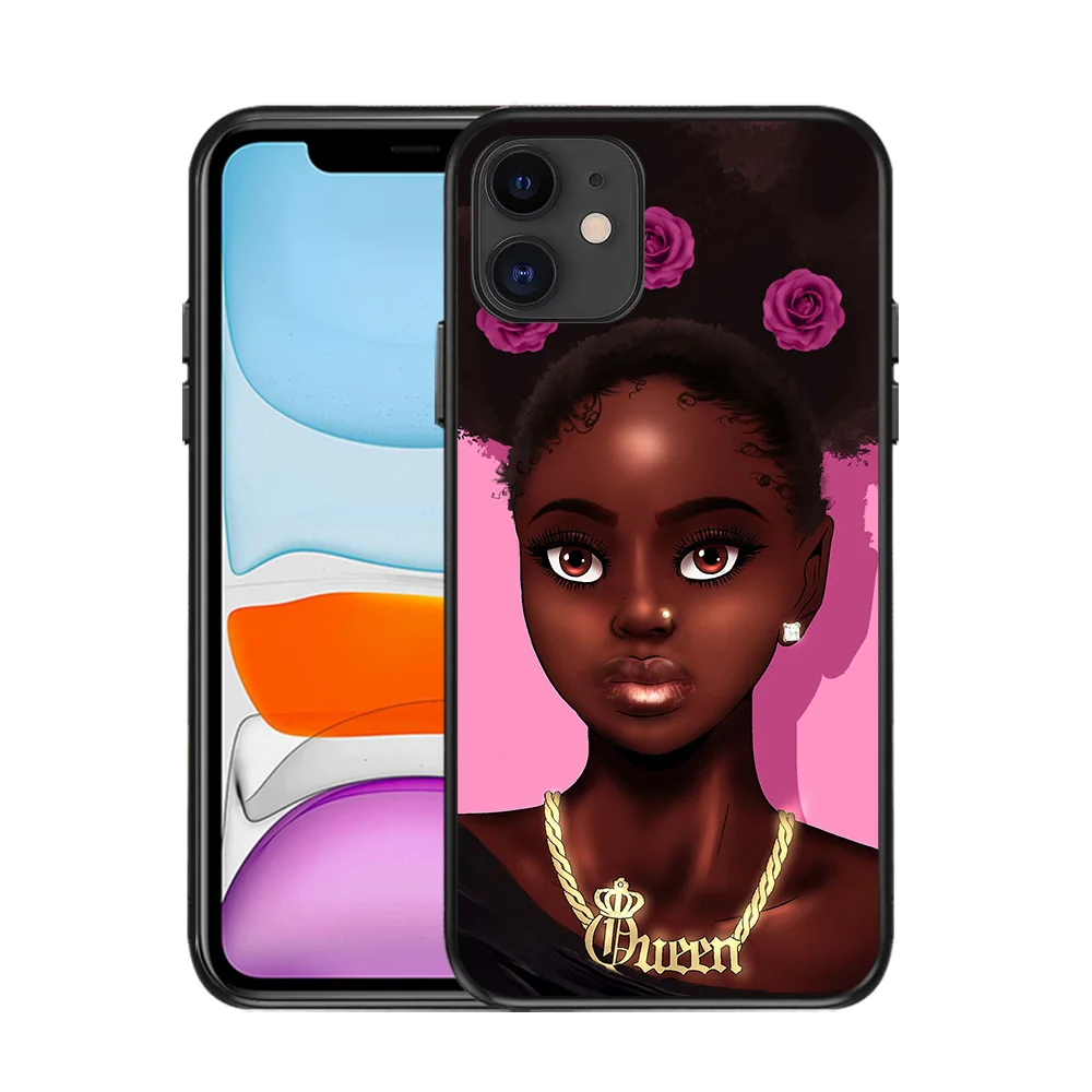 Black Is Beautiful Girl Phone Cases For Iphone 11 Pro Max 7 8 Plus Xs Max Black Girls Case Buy For Iphone 11 Case Black Girl For Iphone 11 Girls Case Black Girls