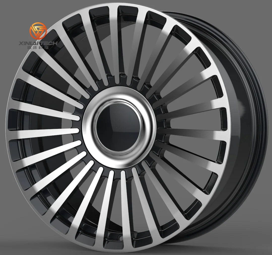 Hot New Sale Multi-spoke Drawing Custom 17 18 19 20 21 22 23 24 Inch Car Rims Aluminum Alloy Forged Black Car Wheels for Benz - Image 4