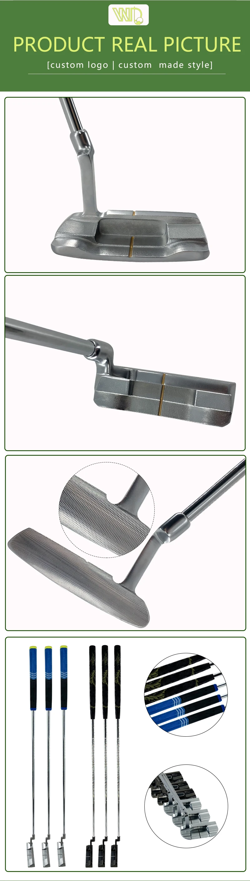 Oem Brand Logo Golf Putters Stainless Steel Cnc Milled Custom Golf Club