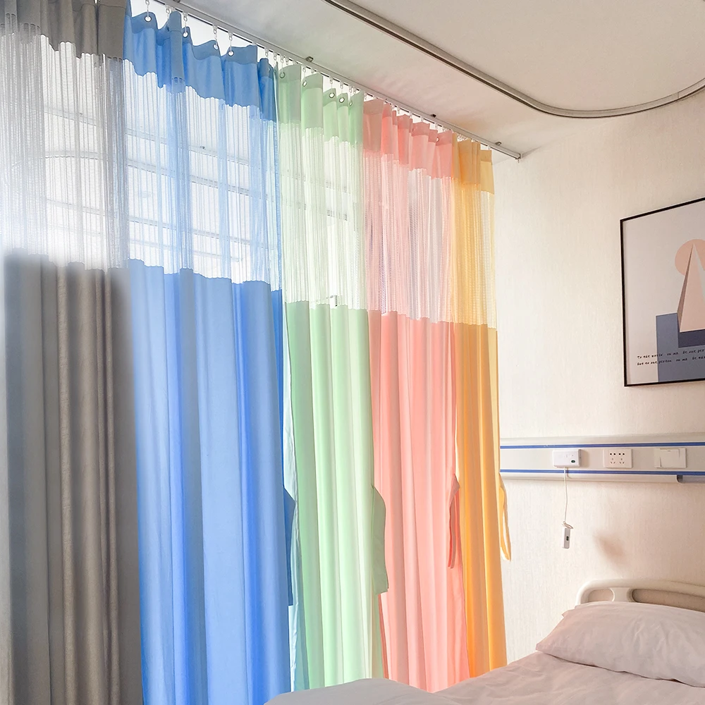 Factory Custom Bacteriostatic Flame Resistant Antistatic Polyester Mesh Divide Bed Hospital