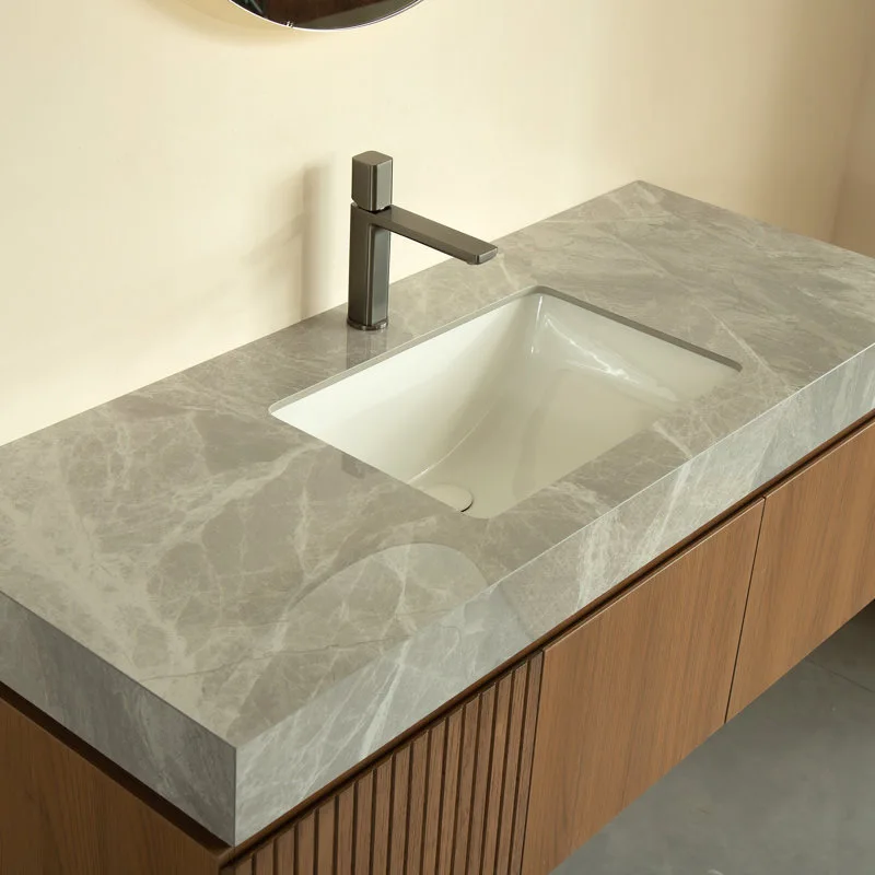 product hot sale floating vanity wall mounted mirrored bathroom cabinet plywood wall cabinet with mirror-5